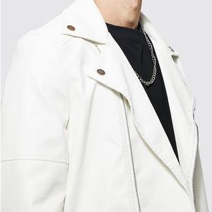 Leather Like Mens Jacket SZ M